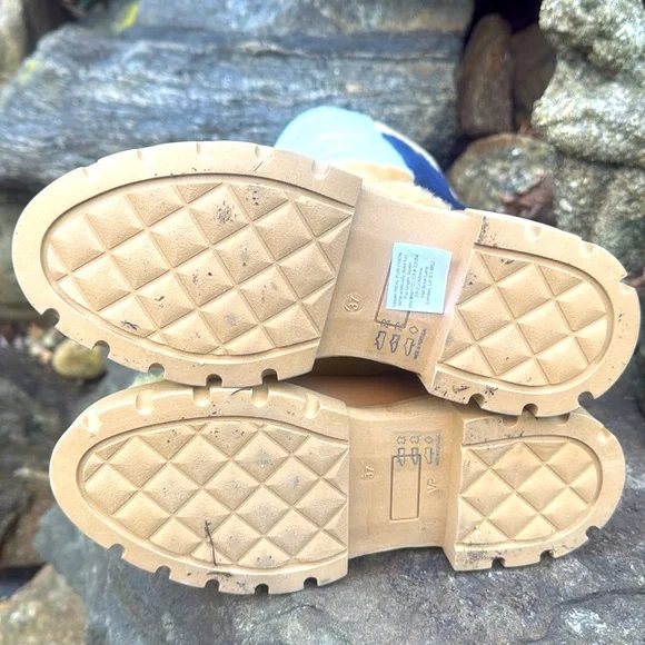 FREE PEOPLE REAL FUR TALL COLORBLOCK BOOTS - 37 EURO/ 7 US ๐๐ค๐คโ๏ธ - Picture 8 of 10